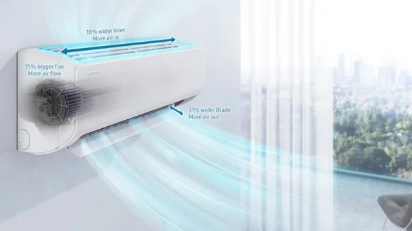 Samsung Wind-Free Comfort AR09TXFCAWKNEU Κλιματιστικό Inverter 9000 BTU A++/A++ με Wi-Fi