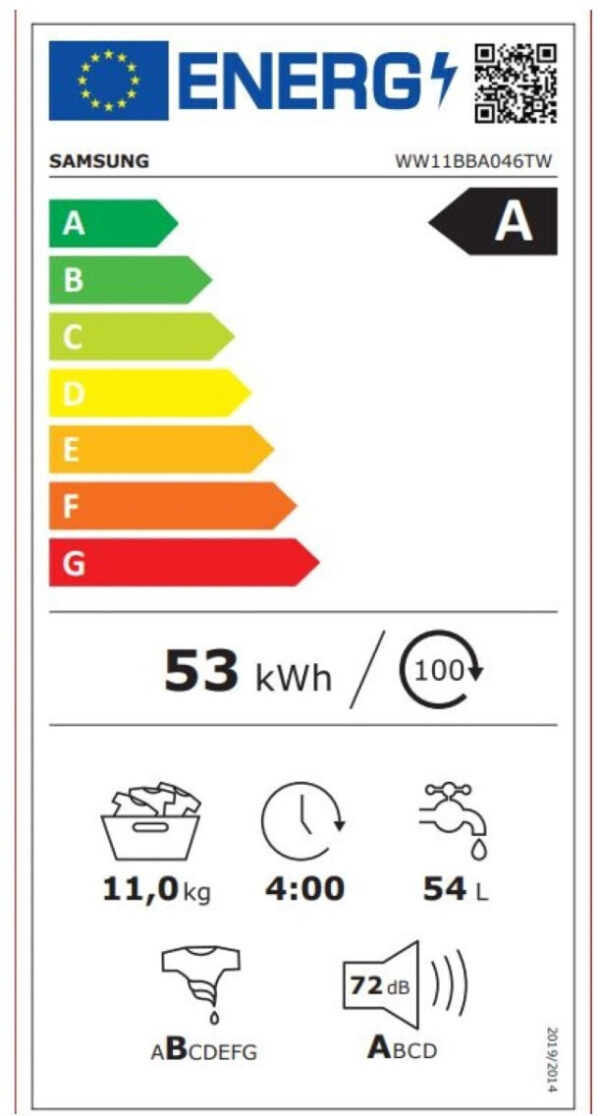 Samsung WW11BBA046TW/EC