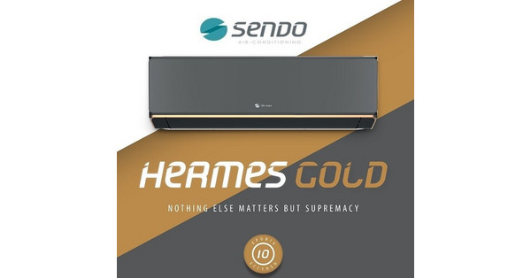 Sendo Hermes II Black-Gold SND-24HRSB2-ID/SND-24HRSB2-OD Κλιματιστικό Inverter 24000 BTU A++/A+++ με Ιονιστή και Wi-Fi