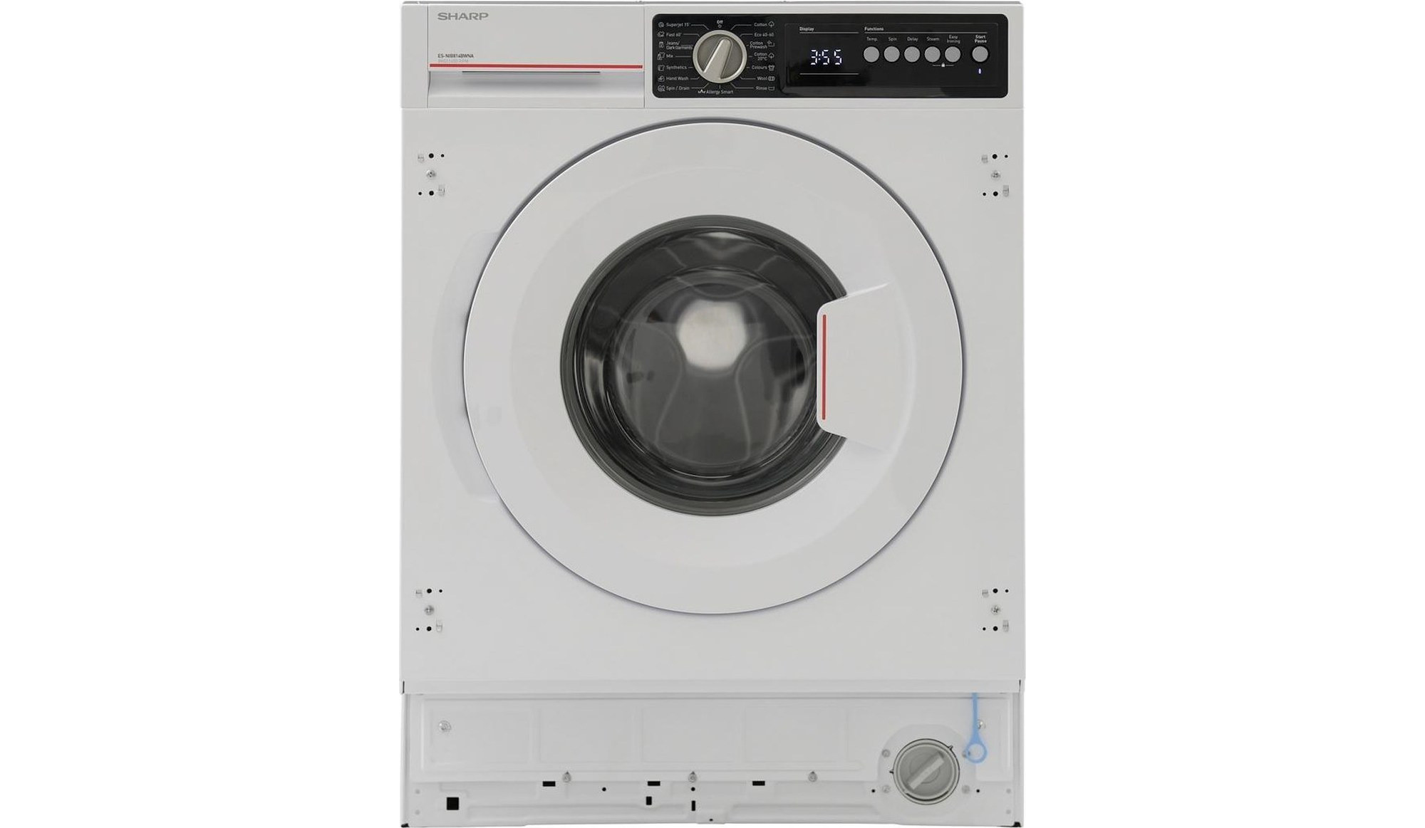 Sharp Built-in Washing Machine ES-NIB714WNA-EE Πλυντήριο Ρούχων 7kg 1400 Στροφών