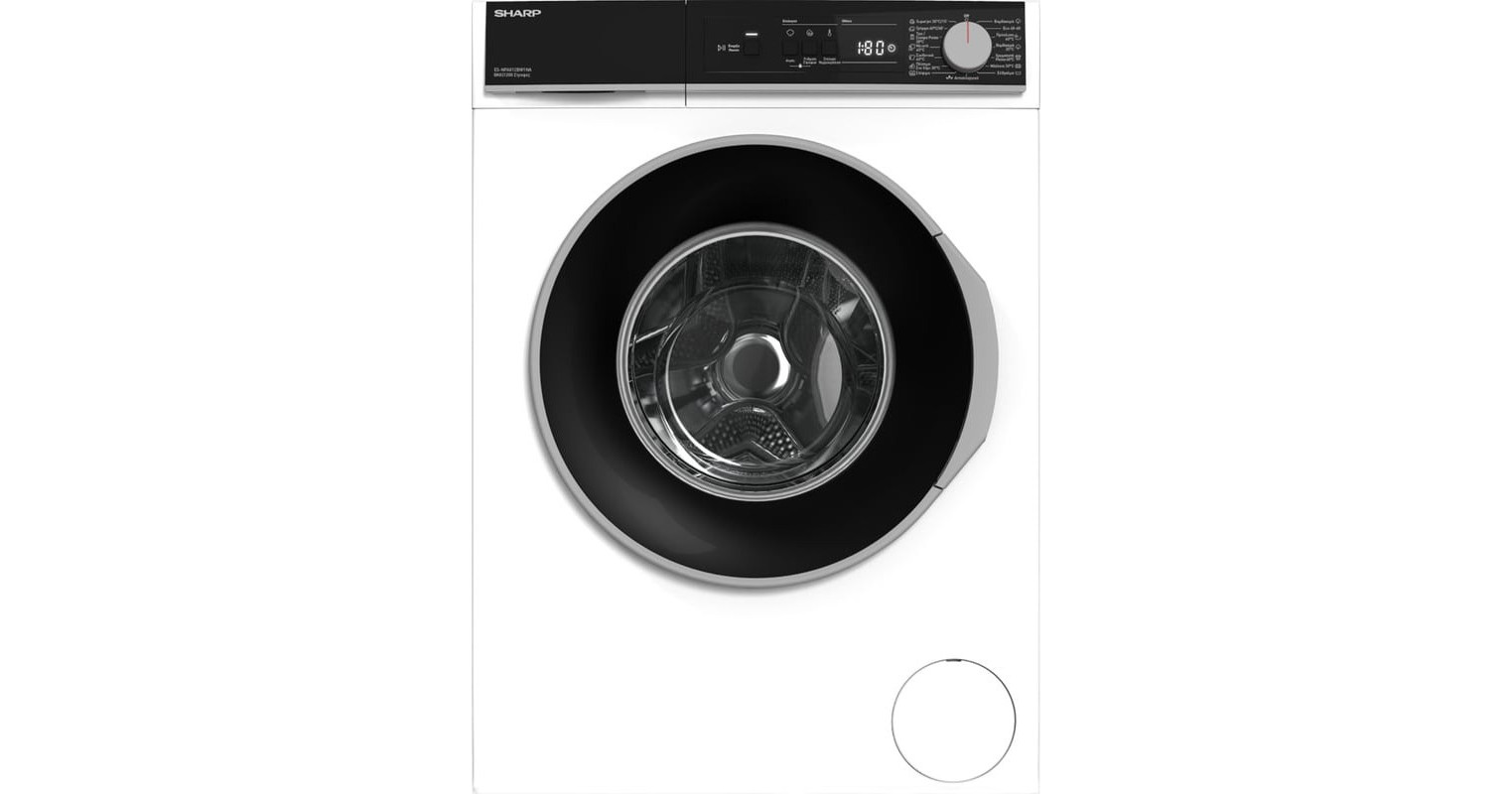 Sharp ES-NFA812BW1NA-GR Πλυντήριο Ρούχων 8kg 1200 Στροφών