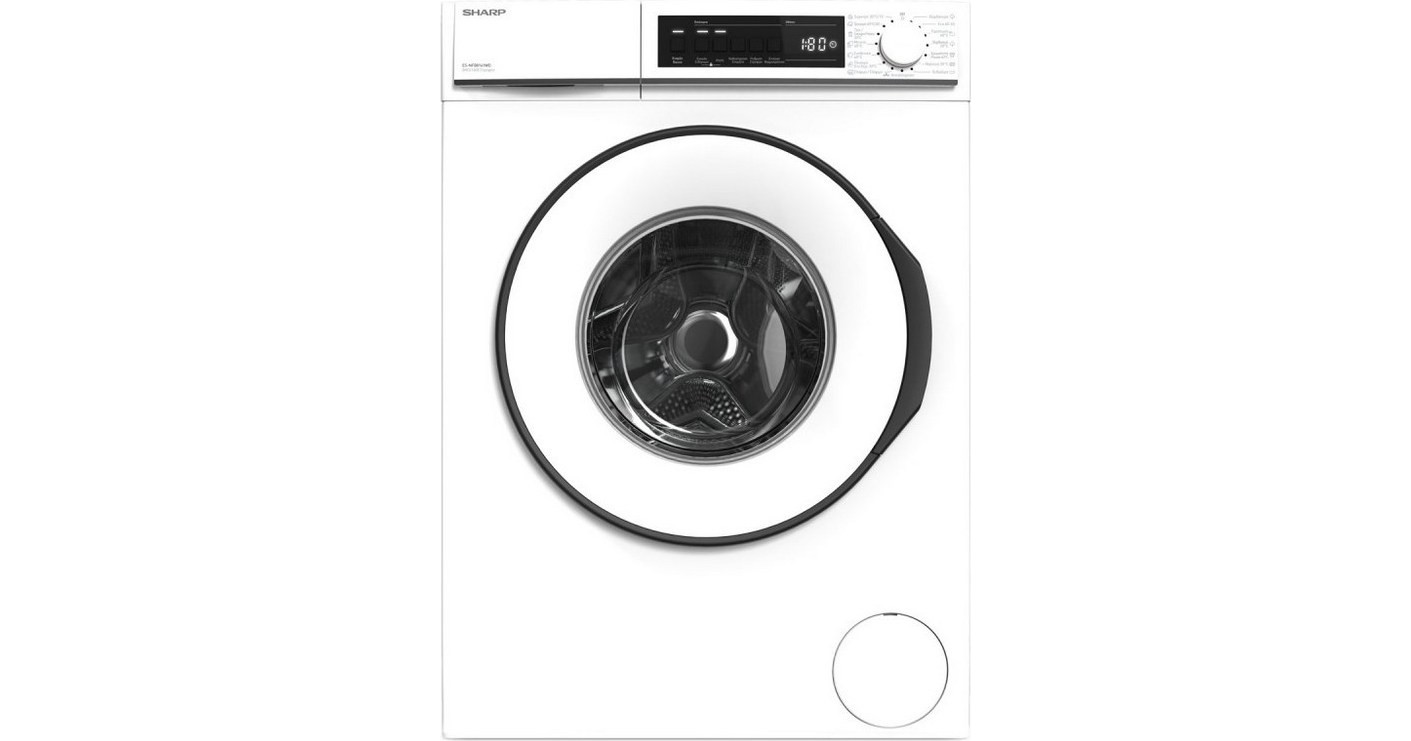 Sharp ES-NFB8141WD Πλυντήριο Ρούχων 8kg 1400 Στροφών