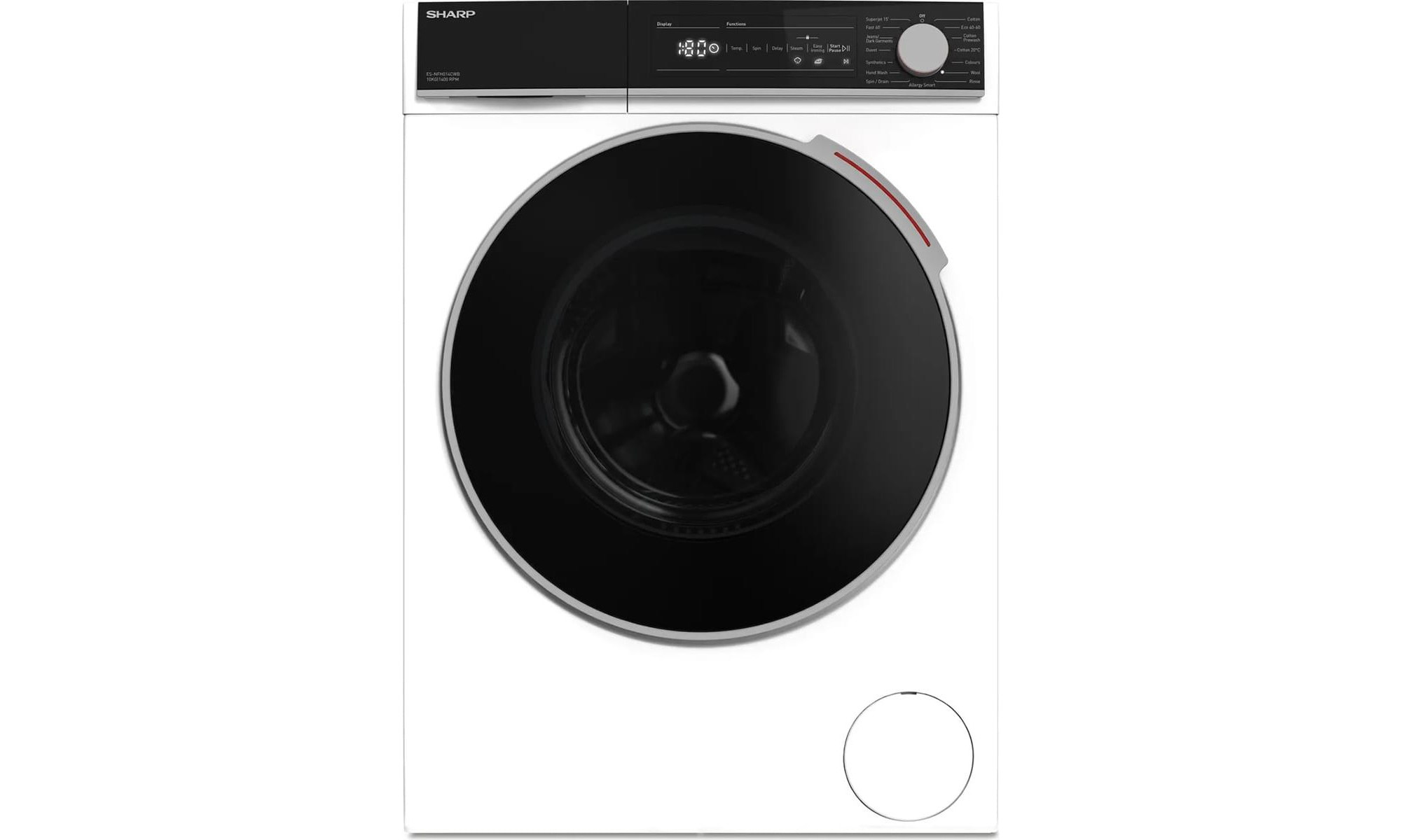 Sharp ES-NFH014CWB Πλυντήριο Ρούχων 10kg 1400 Στροφών