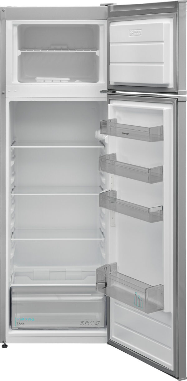 Sharp SJ-TB03ITXLF Δίπορτο Ψυγείο 243lt Υ160xΠ54xΒ56cm Inox