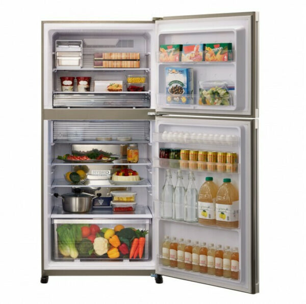 Sharp SJ-XG640MSL Δίπορτο Ψυγείο 374lt No Frost Υ177xΠ82xΒ74cm Inox