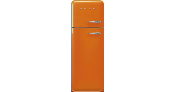 Smeg FAB30LOR5 Retro Δίπορτο Ψυγείο 294lt Υ172xΠ60xΒ72.8cm Πορτοκαλί