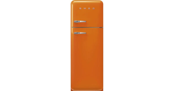 Smeg FAB30ROR5 Retro Δίπορτο Ψυγείο 294lt Υ172xΠ60xΒ72.8cm Πορτοκαλί