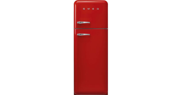 Smeg FAB30RRD5 Retro Δίπορτο Ψυγείο 294lt Υ172xΠ60xΒ72.8cm Κόκκινο