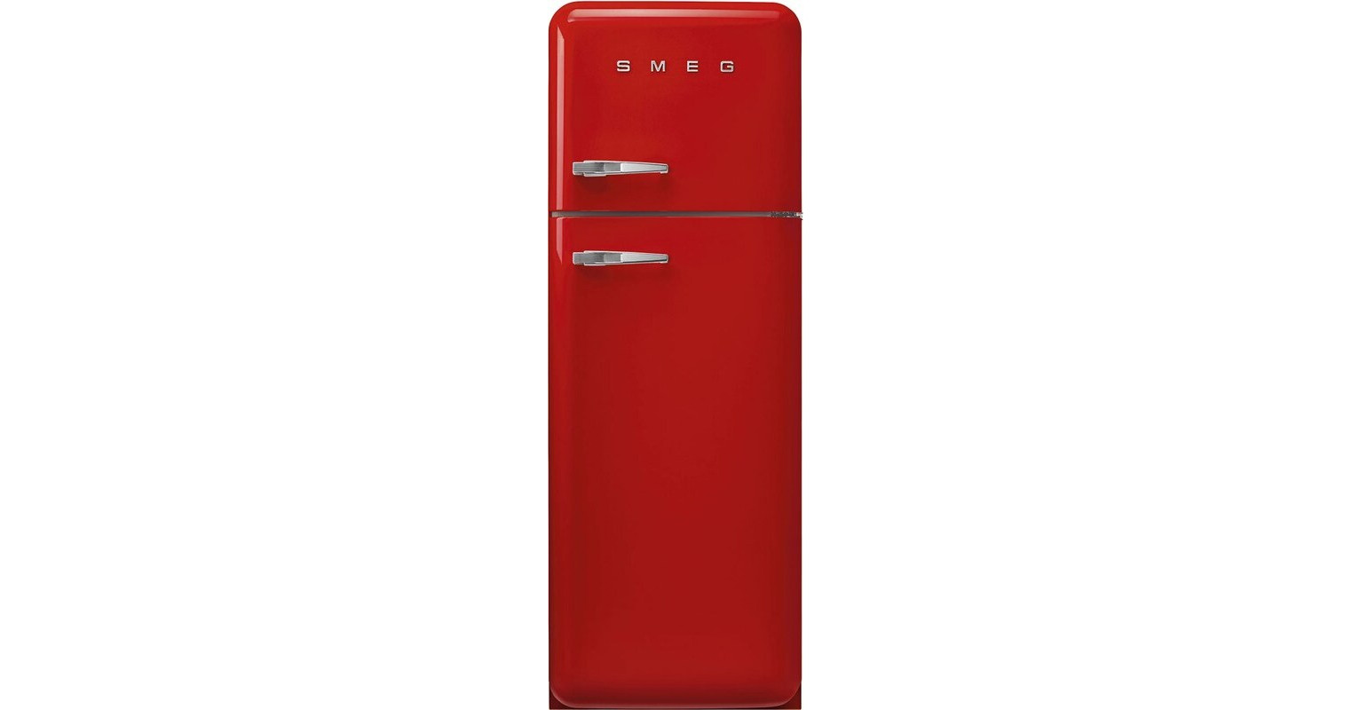 Smeg FAB30RRD5 Retro Δίπορτο Ψυγείο 294lt Υ172xΠ60xΒ72.8cm Κόκκινο