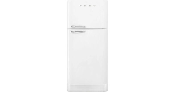 Smeg FAB50RWH5 Retro Δίπορτο Ψυγείο 524lt Full No Frost Υ191cmxΠ79.6cmxΒ80.5cm Λευκό