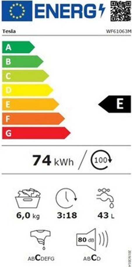 Tesla WF61063MGR Πλυντήριο Ρούχων 6kg 1000 Στροφών