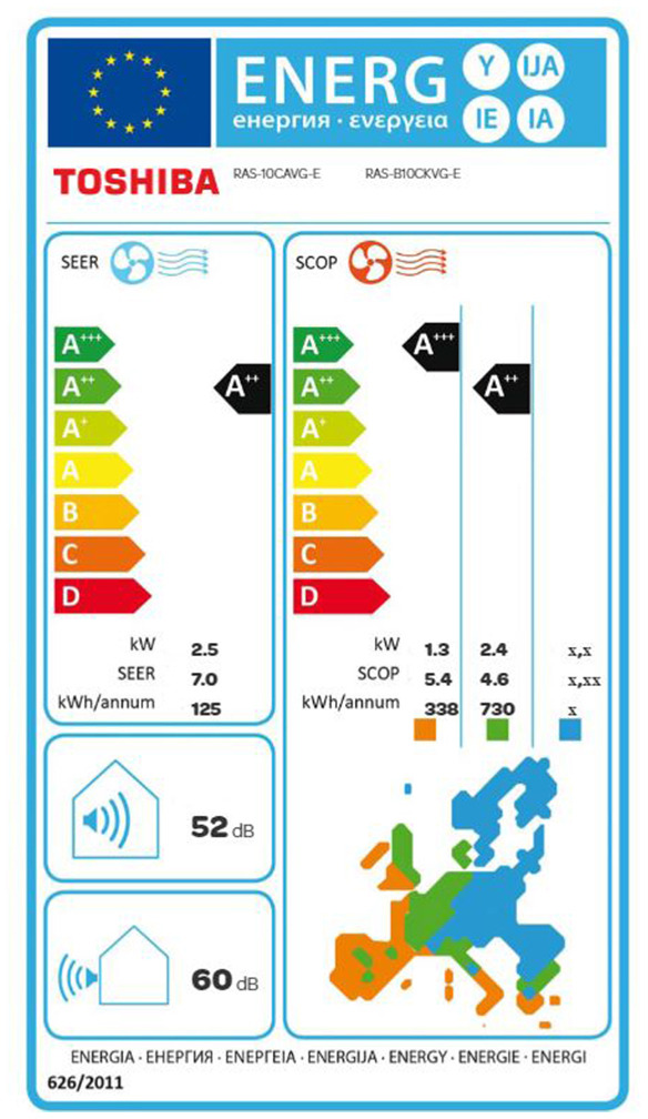 Toshiba Arata RAS-10CAVG-E/B10CKVG-E Κλιματιστικό Inverter 9000 BTU A++/A+++ με Wi-Fi