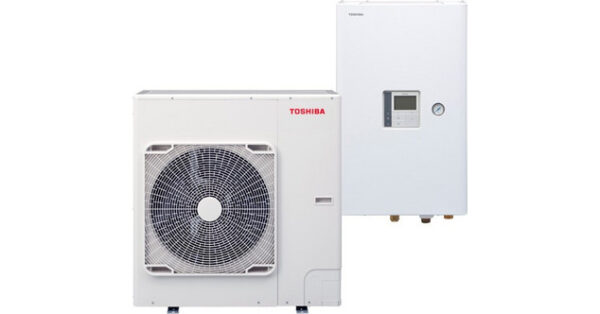 Toshiba Estia HWT-1101H8RW-E/HWT-1101XWHT9W-E Αντλία Θερμότητας 11kW Τριφασική 65°C Split