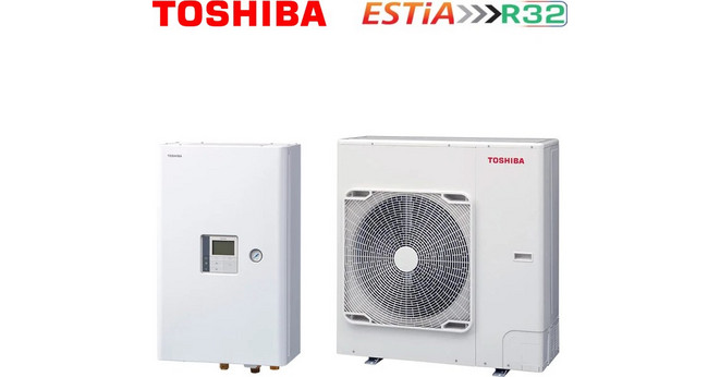 Toshiba Estia HWT-1101HW-E/HWT-1101XWHT9W-E Αντλία Θερμότητας 9kW Τριφασική