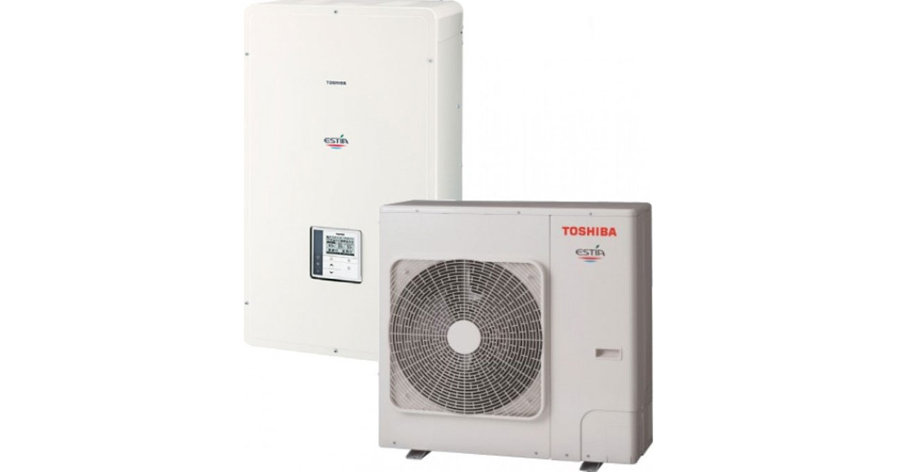 Toshiba Estia HWT-801H8W-E/HWT-1101XWHM3W-E Αντλία Θερμότητας 8kW Τριφασική Split