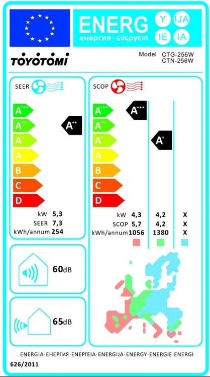 Toyotomi Erai CTN/CTG-256W Κλιματιστικό Inverter 18000 BTU A++/A+++ με Ιονιστή και Wi-Fi