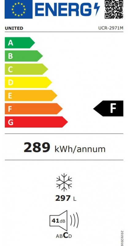 United UCR-2971M Καταψύκτης Μπαούλο 297lt