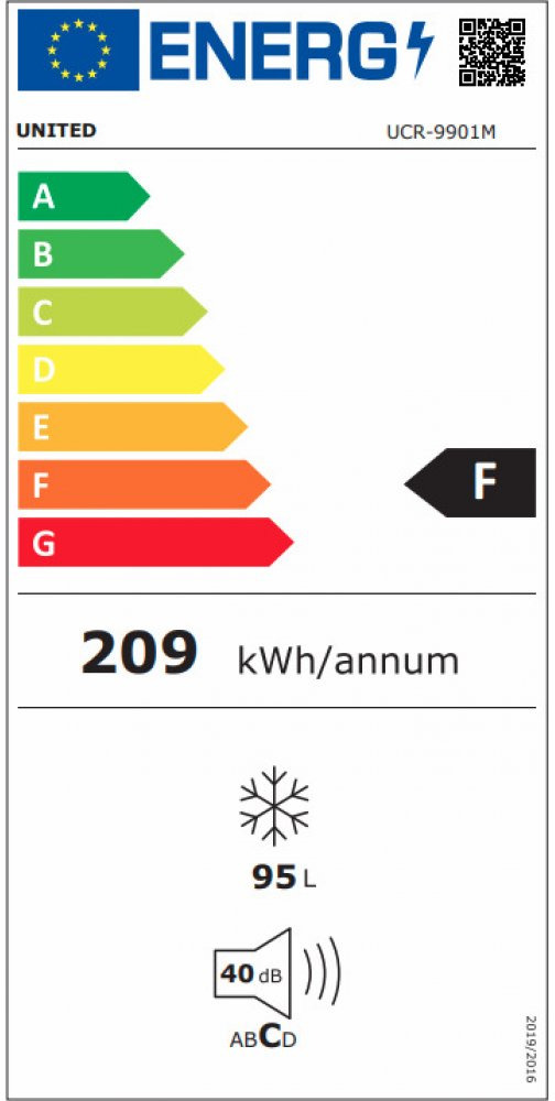 United UCR-9901M Καταψύκτης Μπαούλο 95lt