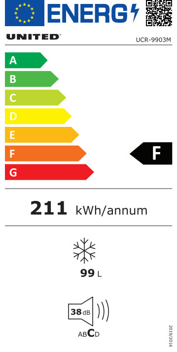 United UCR 9903M Καταψύκτης Μπαούλο 99lt