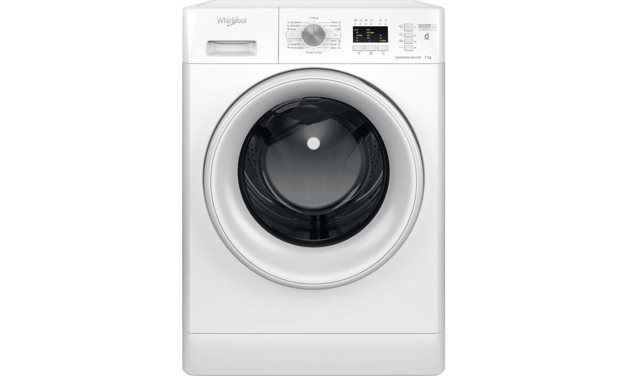 Whirlpool FFL 7259 W EE Πλυντήριο Ρούχων 7kg 1200 Στροφών