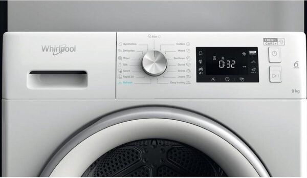 Whirlpool FFT M22 9X2WS EE Στεγνωτήριο Ρούχων 9kg A++ με Αντλία Θερμότητας