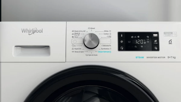 Whirlpool FFWDB 976258 BV EE Πλυντήριο Στεγνωτήριο Ρούχων 9kg / 7kg Ατμού 1600 Στροφές