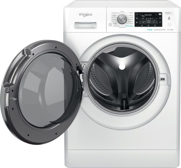 Whirlpool FFWDD 1176258 BCV EE Πλυντήριο Στεγνωτήριο Ρούχων 11kg / 7kg Ατμού 1600 Στροφές