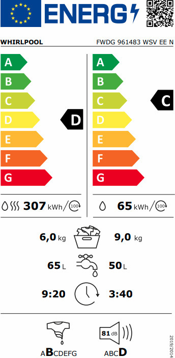Whirlpool FWDG 961483 WSV EE N