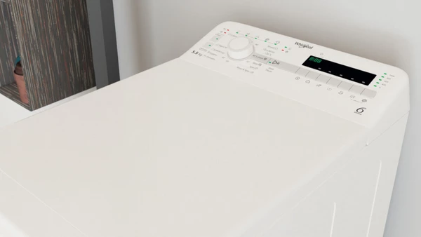 Whirlpool TDLR 55020S EU/N Πλυντήριο Ρούχων Άνω Φόρτωσης 5.5kg 1000 Στροφών