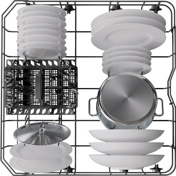 Whirlpool W2F HD624X Ελεύθερο Πλυντήριο Πιάτων 60cm για 14 Σερβίτσια Inox