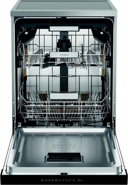 Whirlpool W7F HP43 X Ελεύθερο Πλυντήριο Πιάτων 60cm για 15 Σερβίτσια Inox