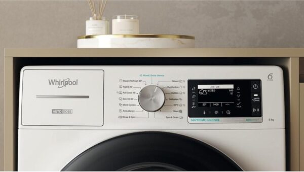 Whirlpool W899ADSILENCEEE Πλυντήριο Ρούχων 9kg 1400 Στροφών