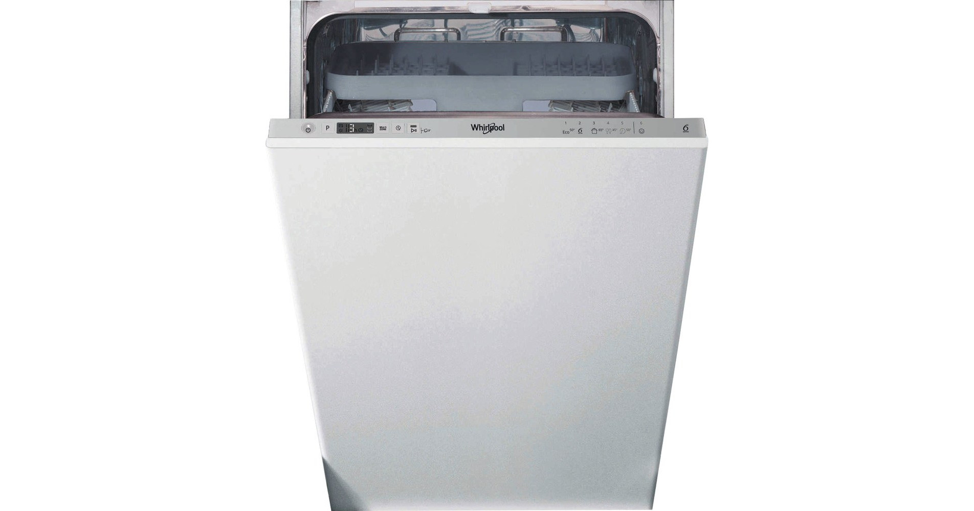 Whirlpool WSIC 3M27 C Εντοιχιζόμενο Πλυντήριο Πιάτων 45cm για 10 Σερβίτσια Λευκό