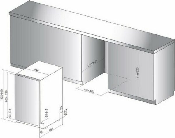 Whirlpool WSIP 4O33 PFE Εντοιχιζόμενο Πλυντήριο Πιάτων 45cm για 10 Σερβίτσια Λευκό