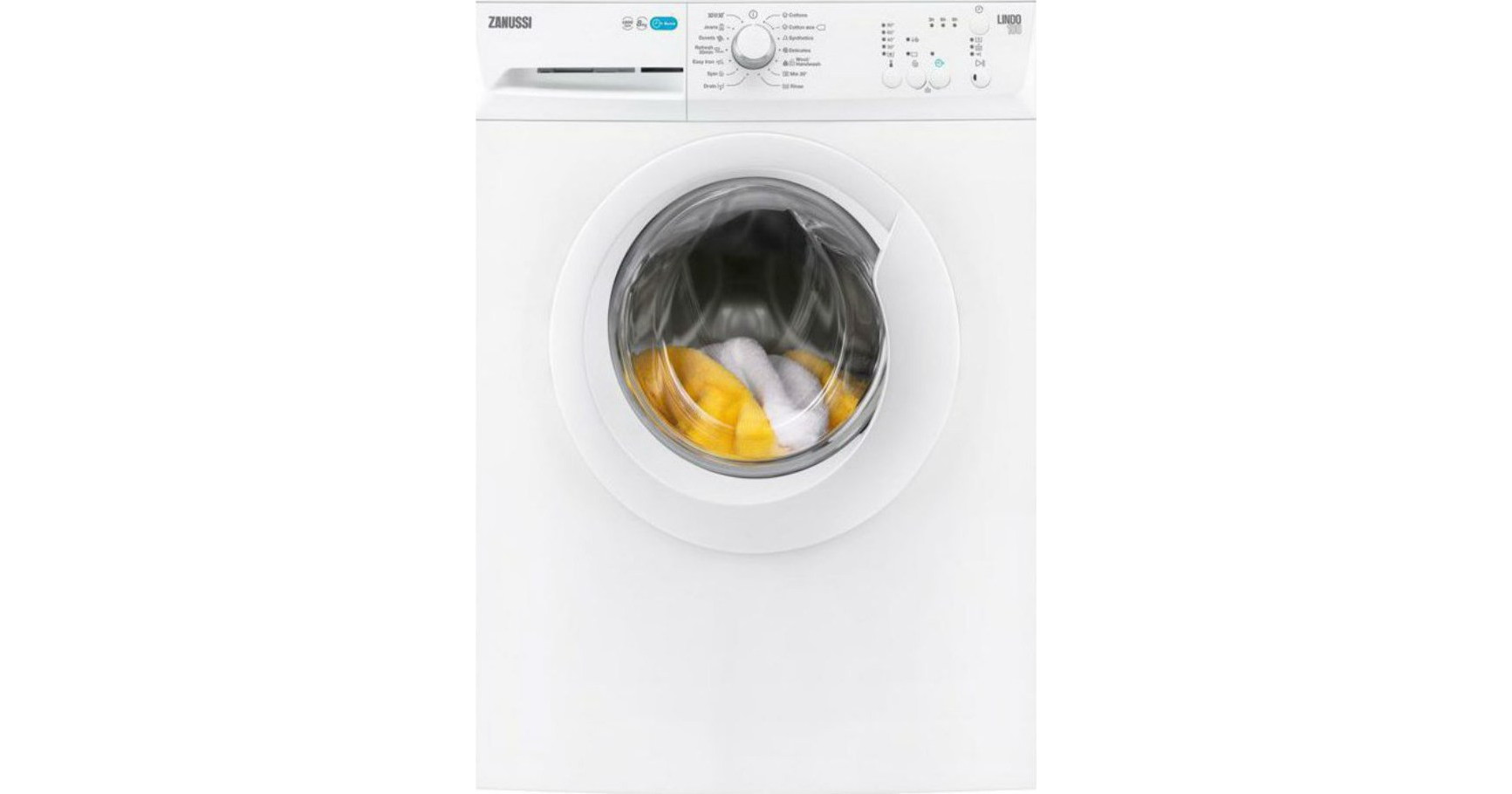 Zanussi ZWF81240W Πλυντήριο Ρούχων 8kg 1200 Στροφών