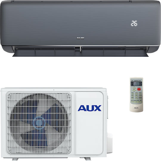 AUX Q-Series ASW-H09B5A4/QCR3DI-C3 Κλιματιστικό Inverter 9000 BTU A++/A+ με Ιονιστή και WiFi Grey